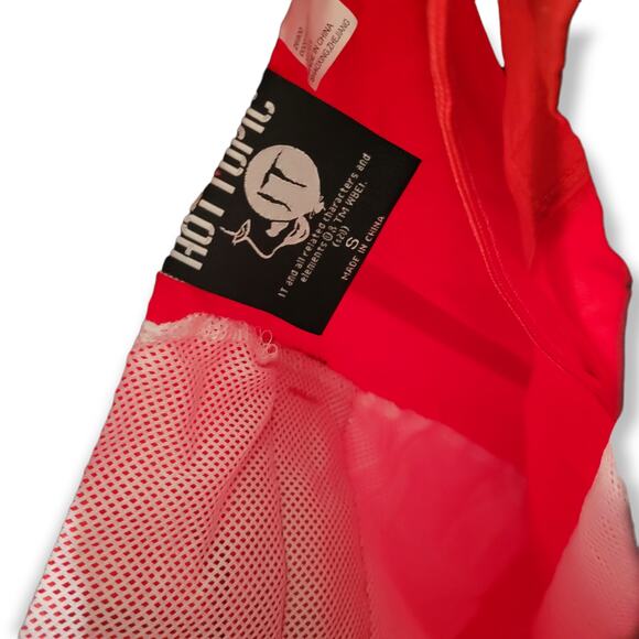 Hot Topic IT Loser/Lover Red Black Men Swim Trunks Men Sz Small - Picture 6 of 6